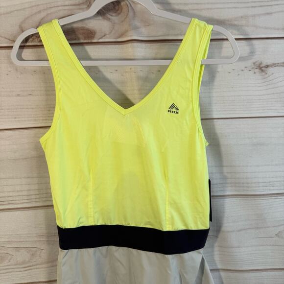 RBX Gray & Yellow Athletic Sleeveless Dress Size Medium - Picture 2 of 8